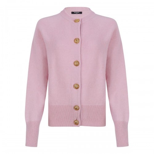 Balmain Buttoned eco-cashmere cardigan