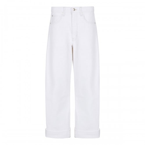 FRAME The Bubble white jeans