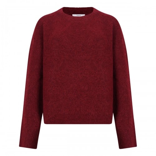 VINCE Brushed alpaca-blend sweater