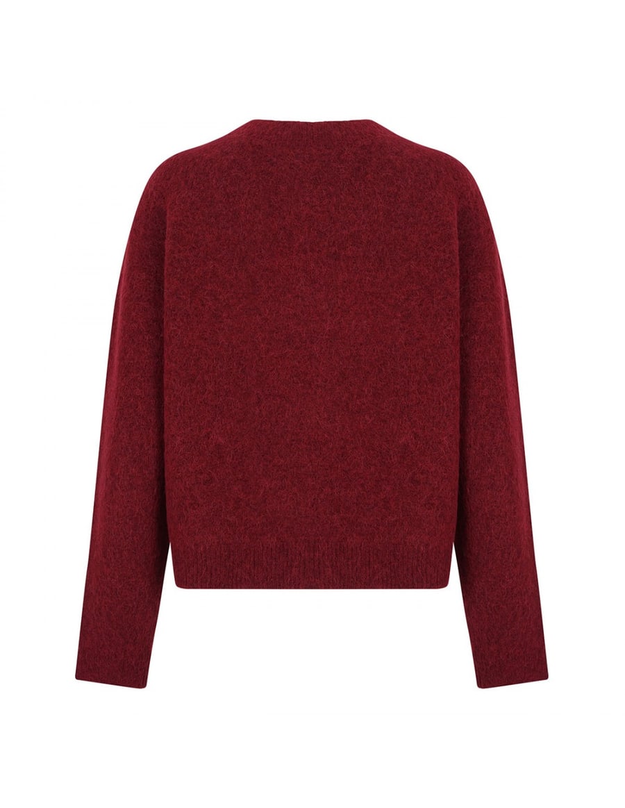VINCE Brushed alpaca-blend sweater, view 3