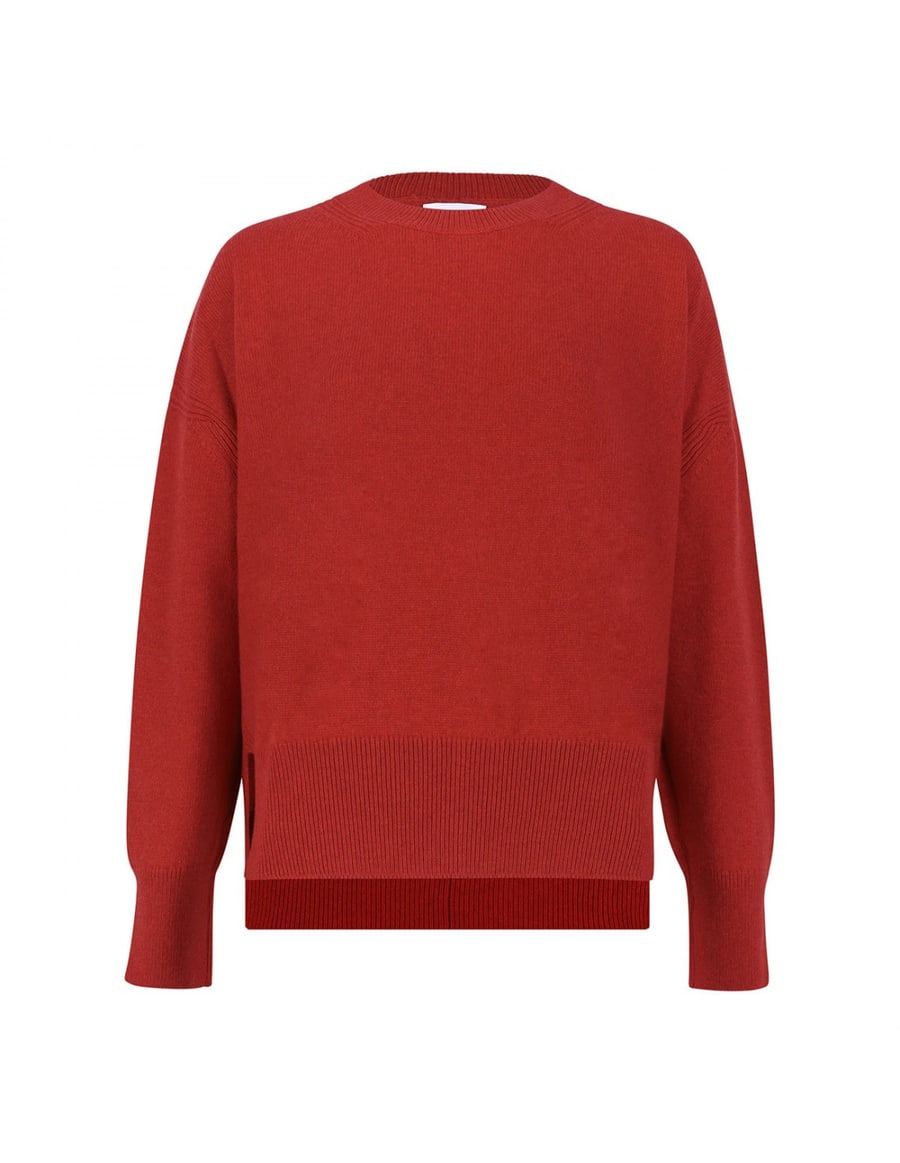 BARRIE Red cashmere sweater, view 2