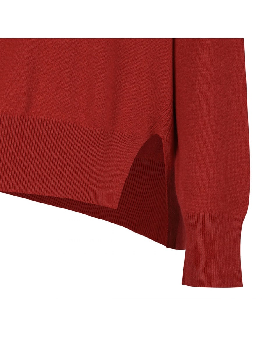 BARRIE Red cashmere sweater, view 5