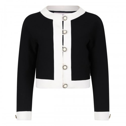 Valentino Garavani Black virgin wool blend cardigan