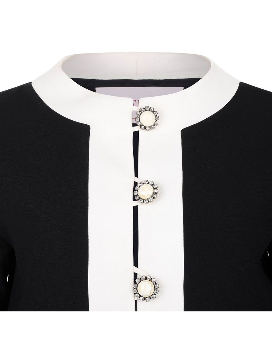 Valentino Garavani Black virgin wool blend cardigan, view 4