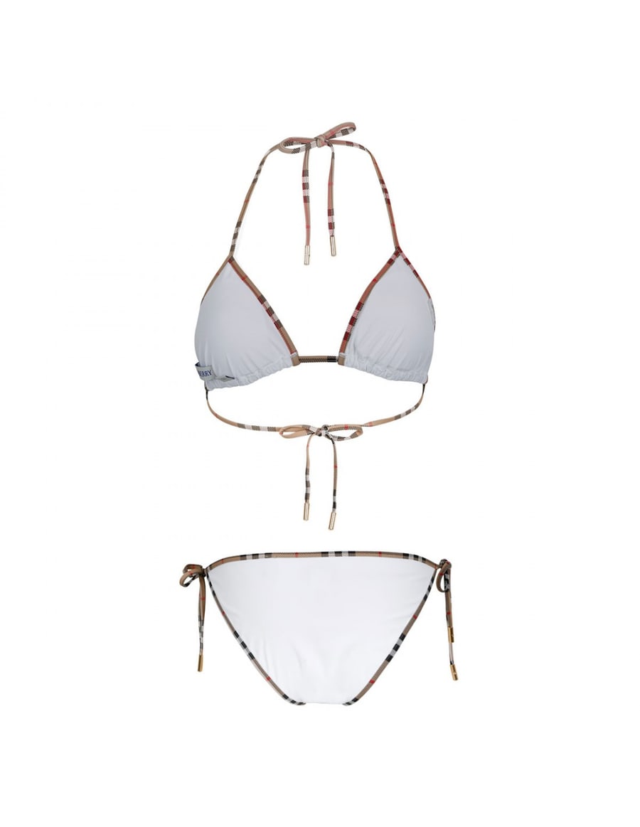 Burberry Check trim bikini set, view 3