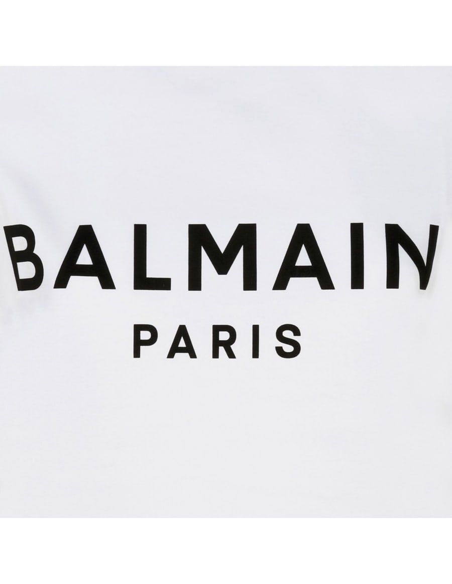 Balmain Buttoned white T-shirt, view 5