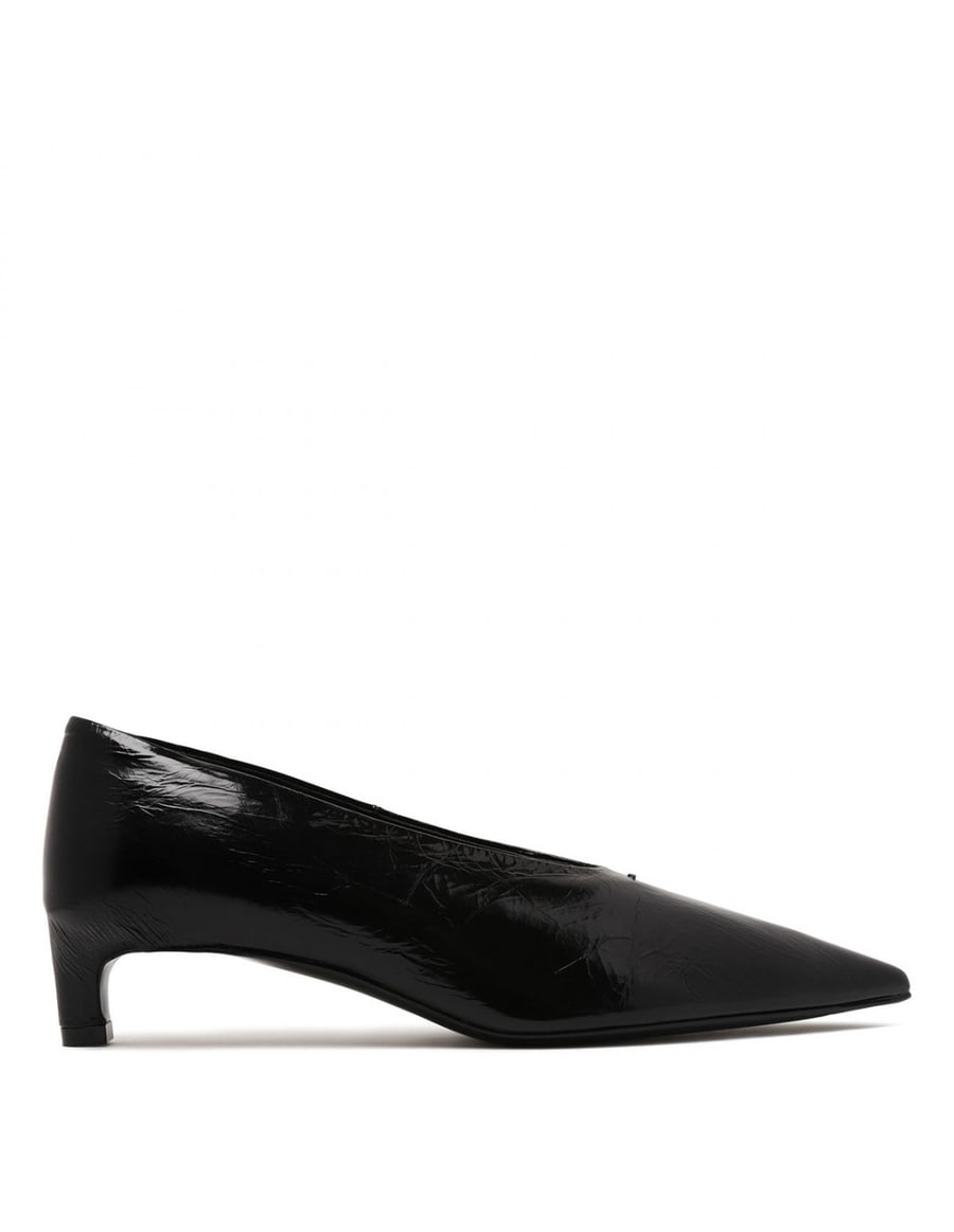 Jil Sander Black leather pumps, view 2