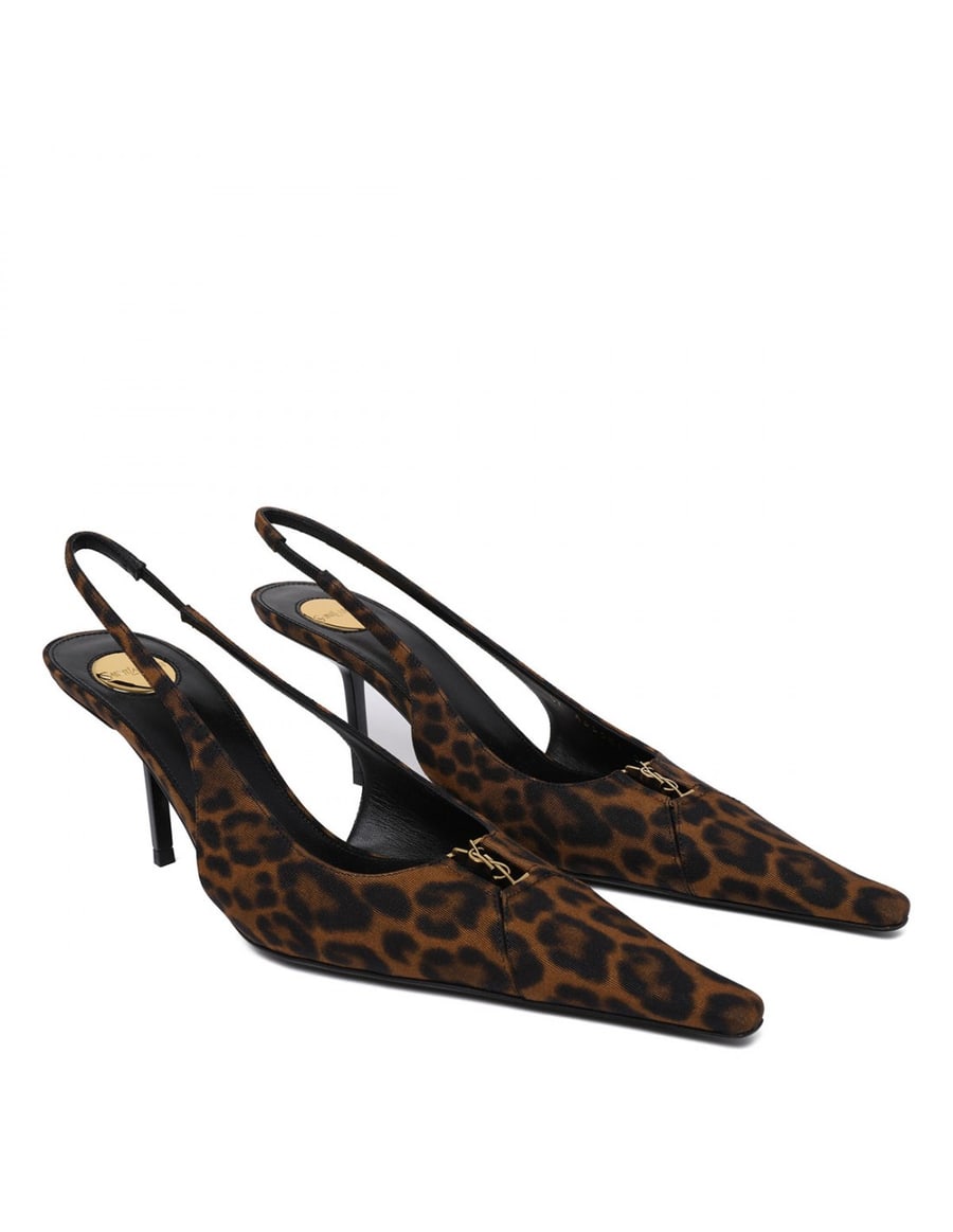 Saint Laurent Babylone Breteuil slingback pumps, view 3