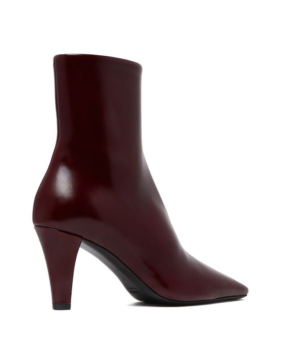 Saint Laurent Jill 75 leather booties, view 3