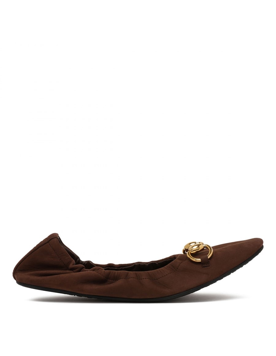 Gucci Prima nubuck ballerinas, view 2
