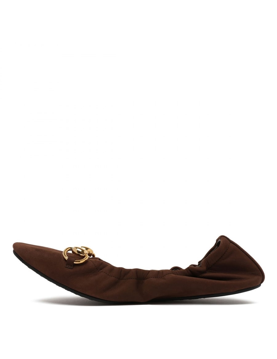 Gucci Prima nubuck ballerinas, view 5