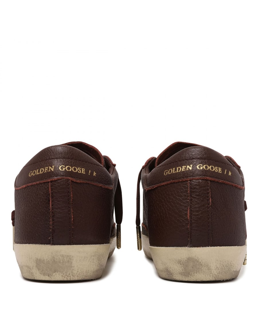 Golden Goose SuperStar pebbled leather sneakers, view 3