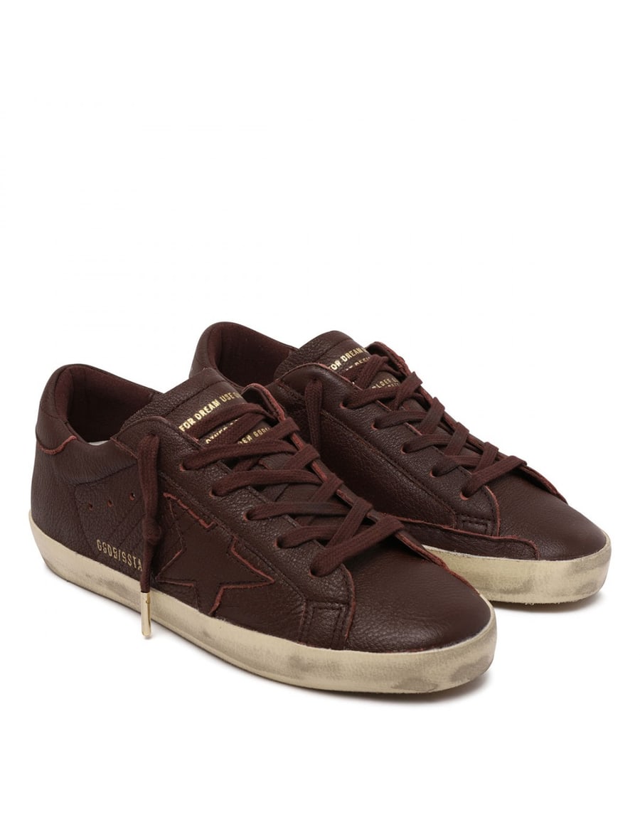 Golden Goose SuperStar pebbled leather sneakers, view 4