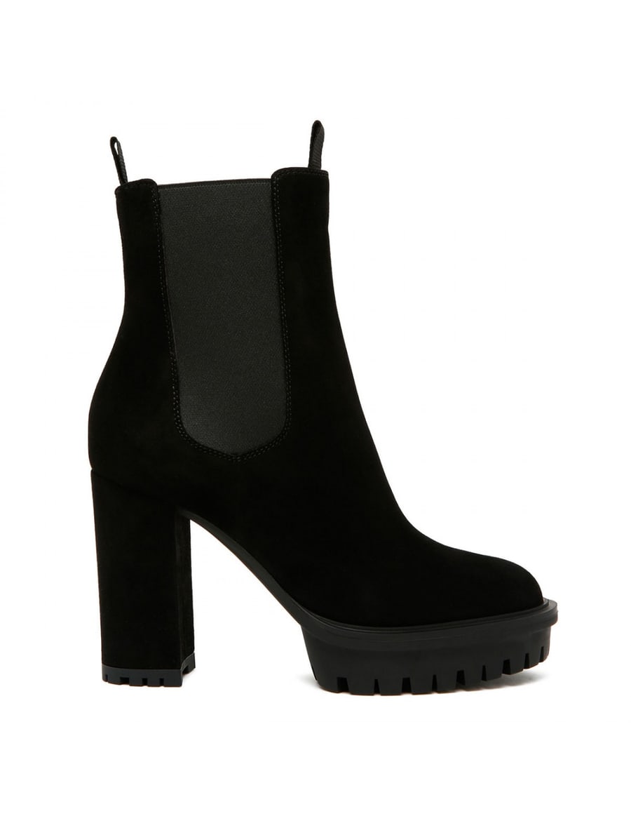 GIANVITO ROSSI Barry suede 100 booties, view 2