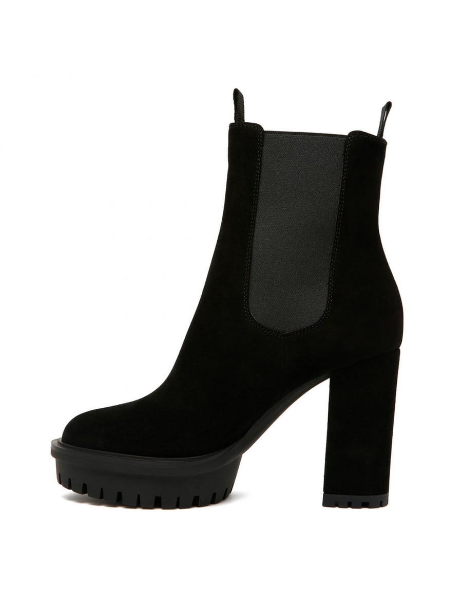 GIANVITO ROSSI Barry suede 100 booties, view 5