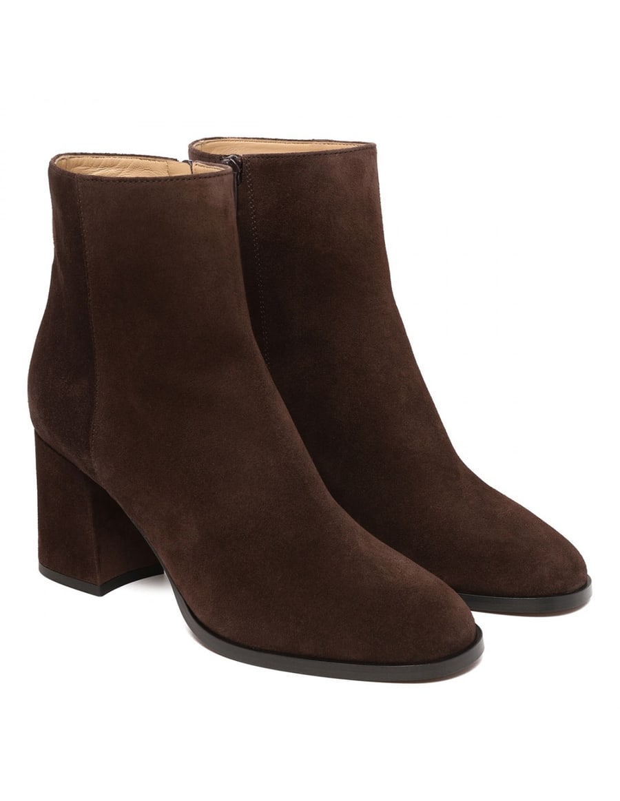 Valentino Garavani Fawcette 75 suede booties, view 3