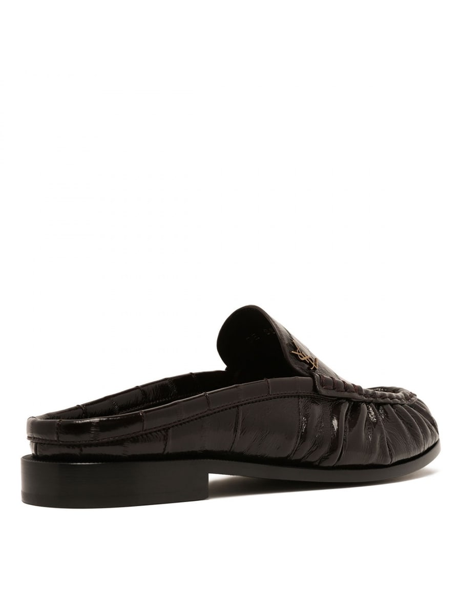 Saint Laurent Leather loafer mules, view 4