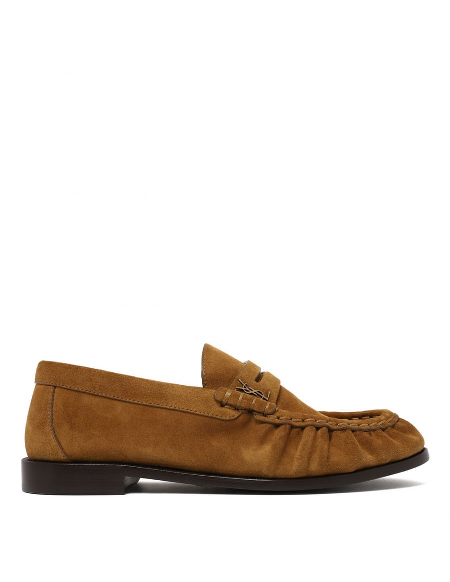 Saint Laurent Cognac suede loafers, view 2