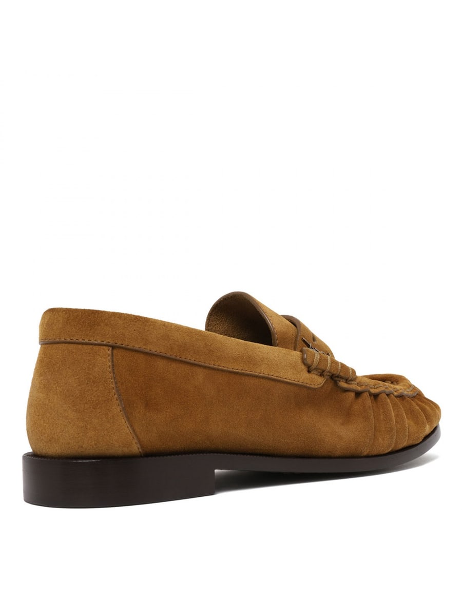 Saint Laurent Cognac suede loafers, view 4