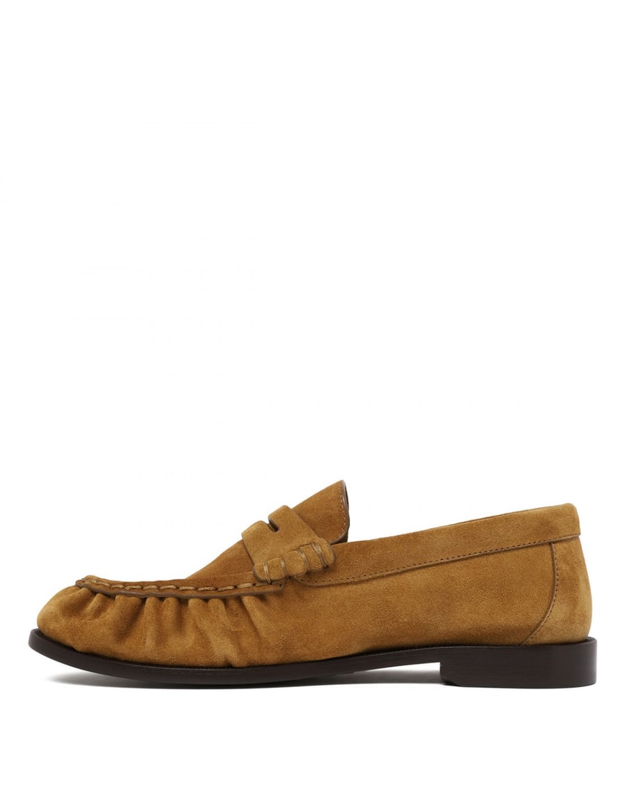 Saint Laurent Cognac suede loafers, view 5