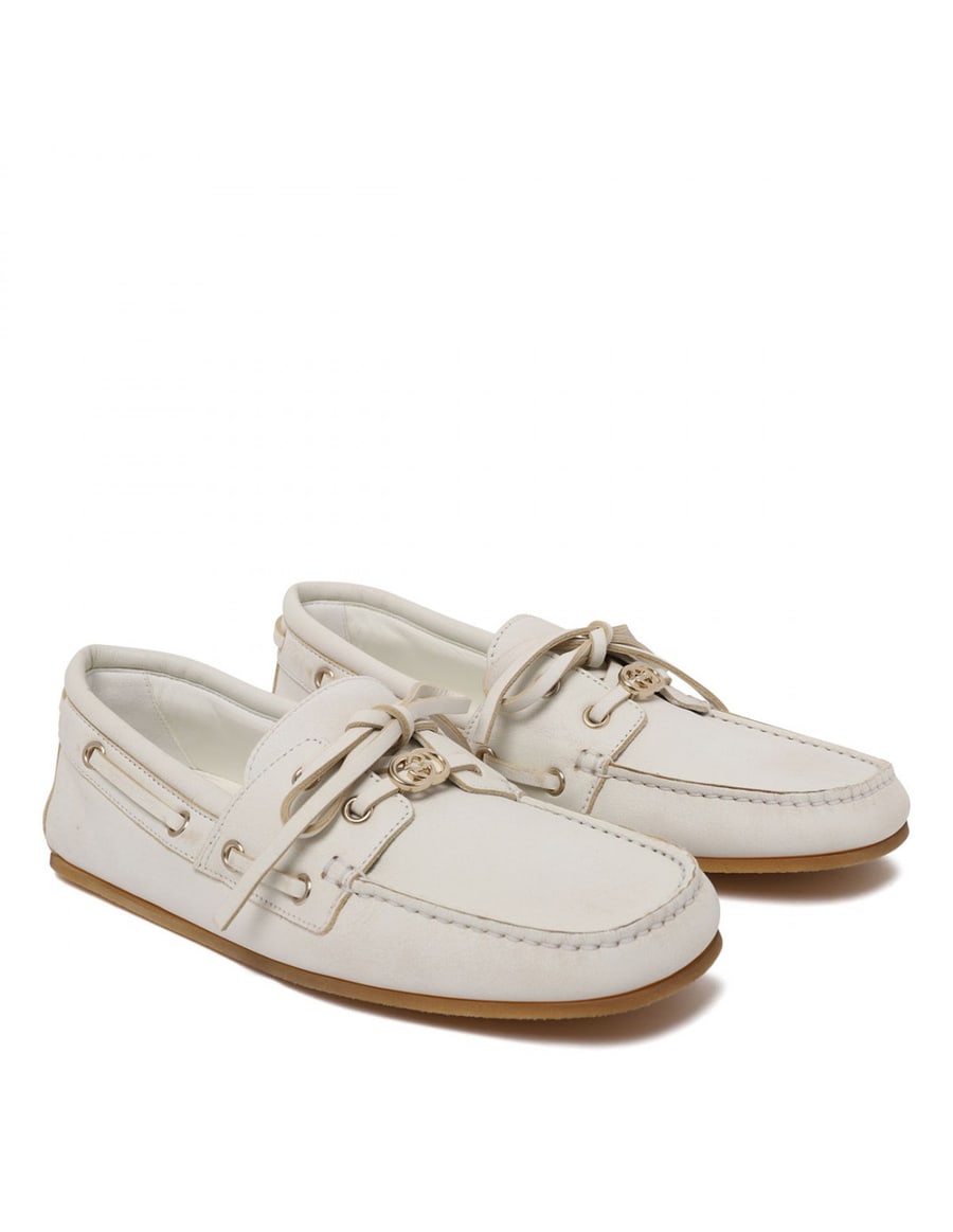 Gucci Leather boat loafers, view 3