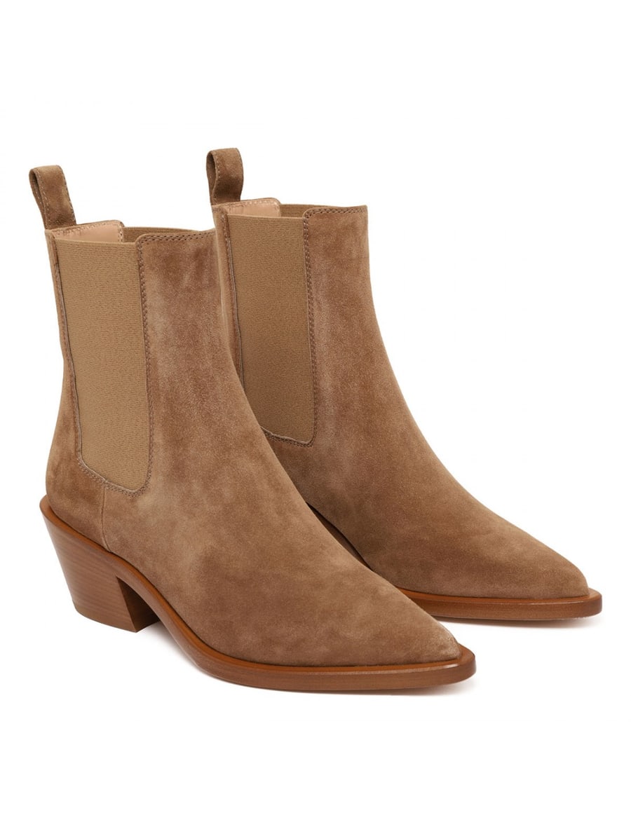 GIANVITO ROSSI Wylie suede booties, view 3