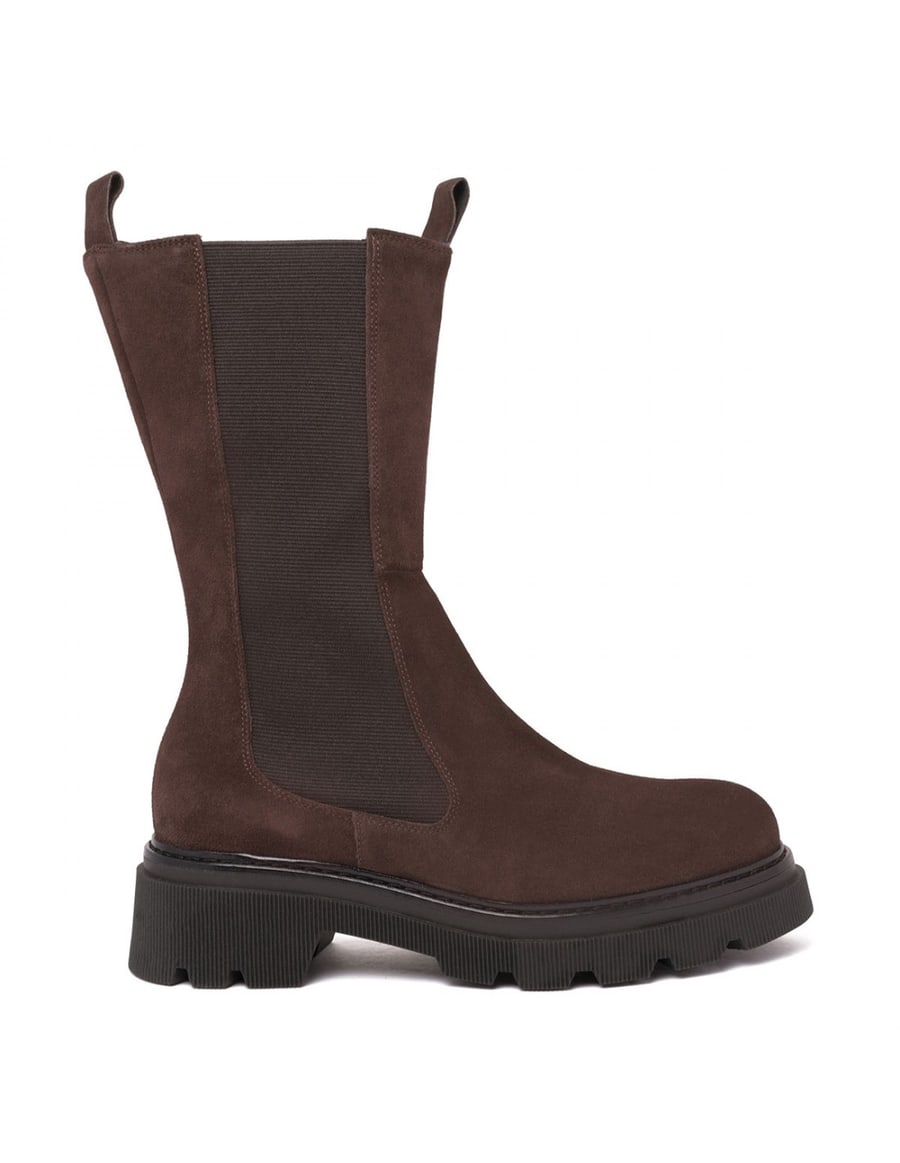 LE NOIR Suede Beatle booties, view 2