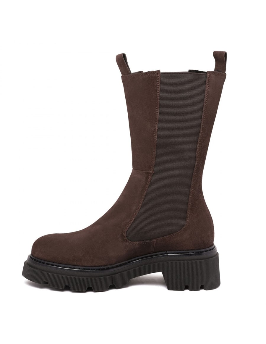 LE NOIR Suede Beatle booties, view 5