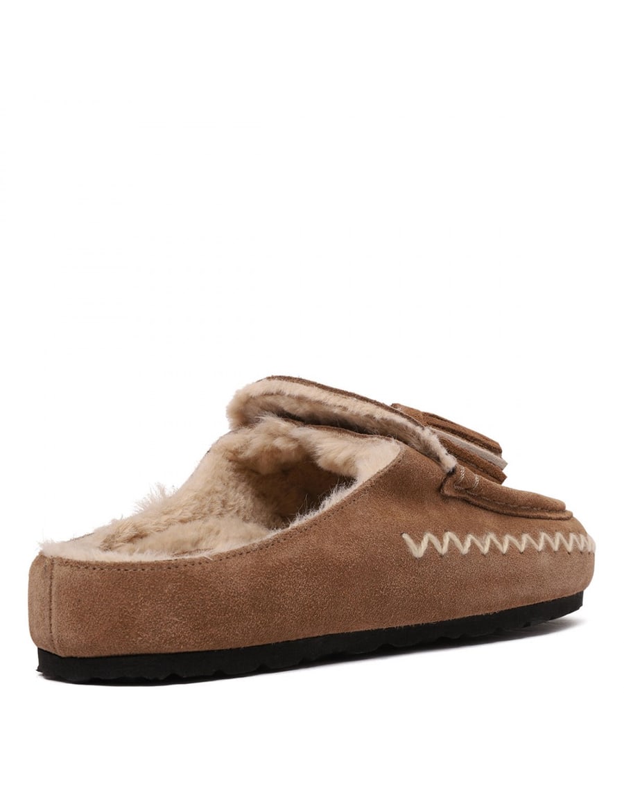TAJI Kai suede mules, view 4