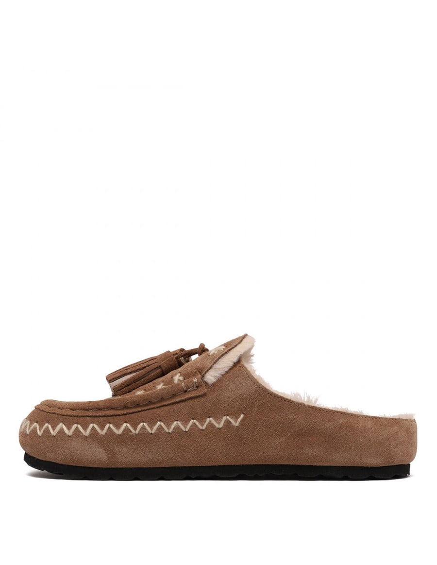 TAJI Kai suede mules, view 5