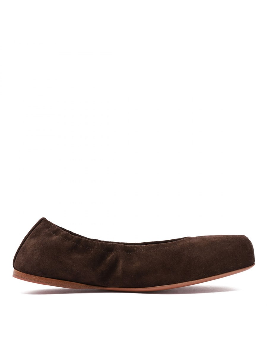 Alaïa Suede square ballerinas, view 2