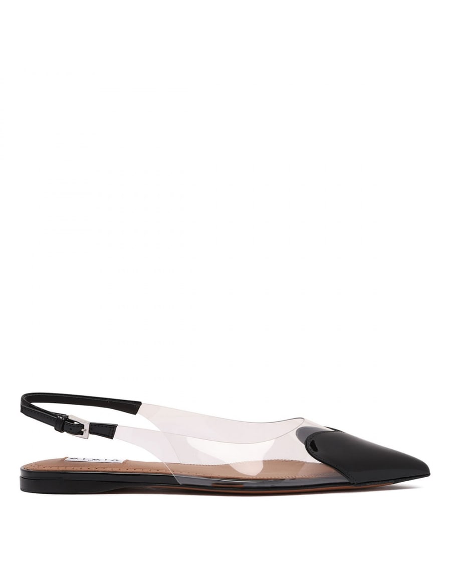 Alaïa Le cœur flat slingbacks, view 2