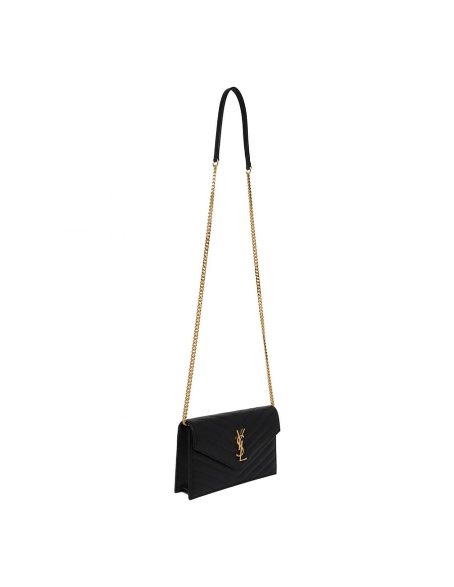 Saint Laurent Cassandre envelope chain wallet, view 4