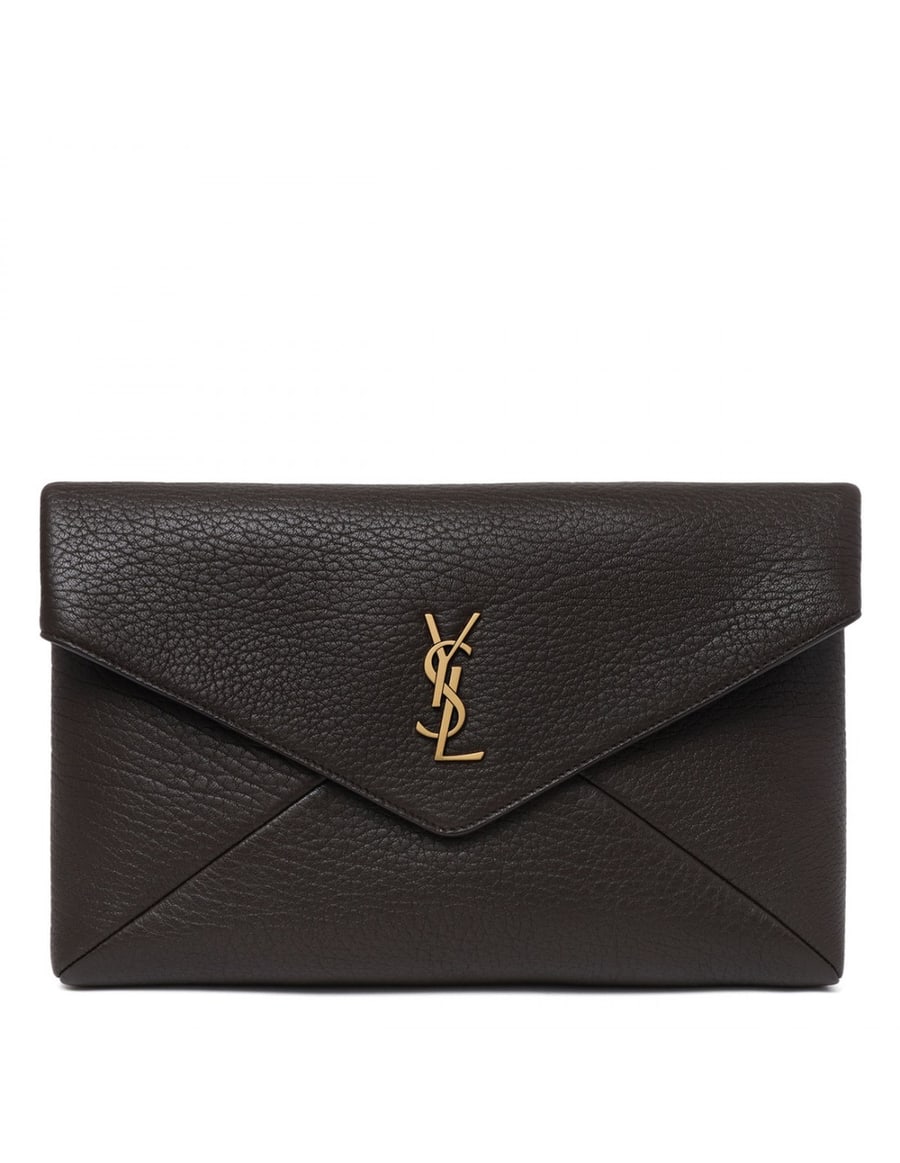 Saint Laurent Cassandre large envelope pouch, view 2