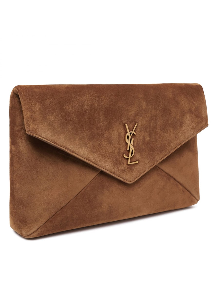 Saint Laurent Cassandre large envelope pouch, view 4