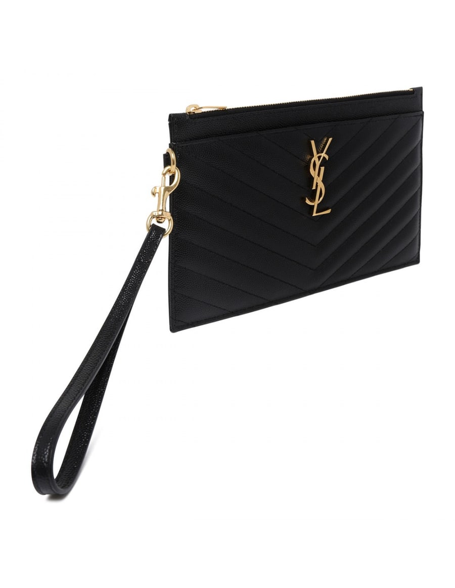 Saint Laurent Cassandre matelassé large pouch, view 4