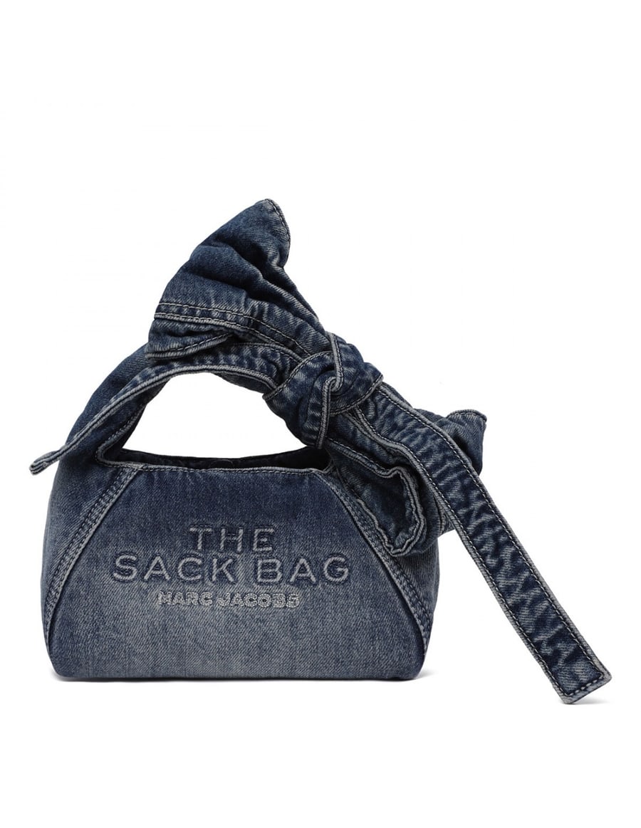 Marc Jacobs The Bow denim mini sack bag, view 2