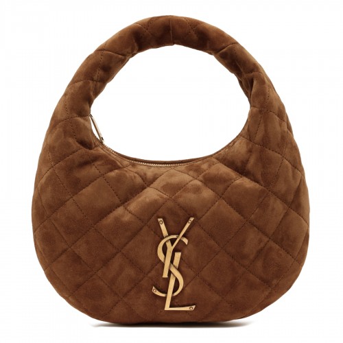 Saint Laurent Icarino quilted suede handbag
