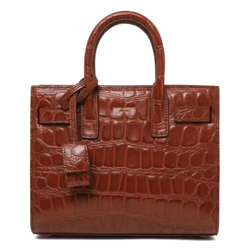 Saint Laurent Sac de Jour croc-embossed leather nano bag