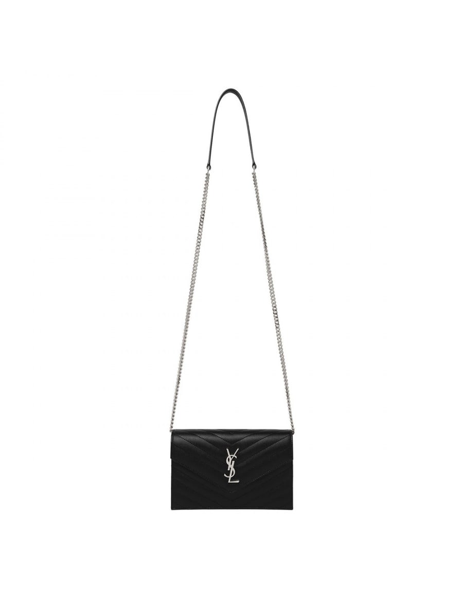 Saint Laurent Cassandre envelope chain wallet, view 2