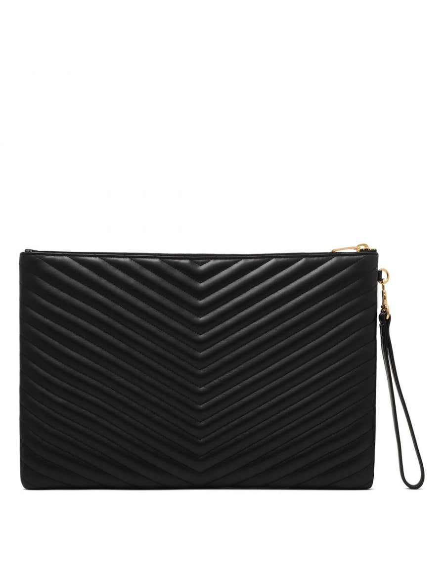 Saint Laurent Cassandre matelassé document holder, view 4