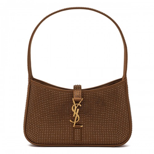 Saint Laurent Le 5 à 7 crystal-embellished shoulder bag