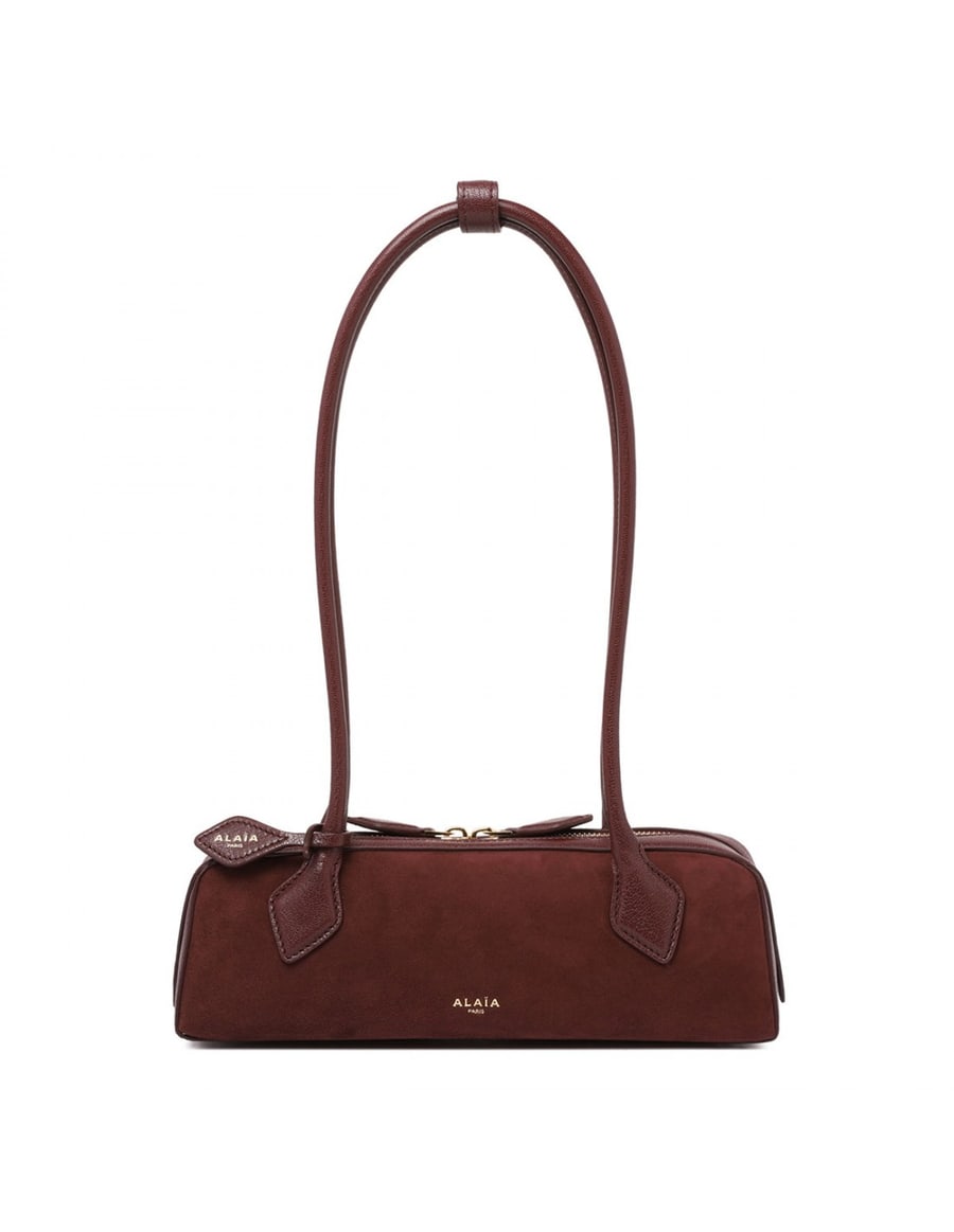 Alaïa Le Teckel small suede bag, view 2