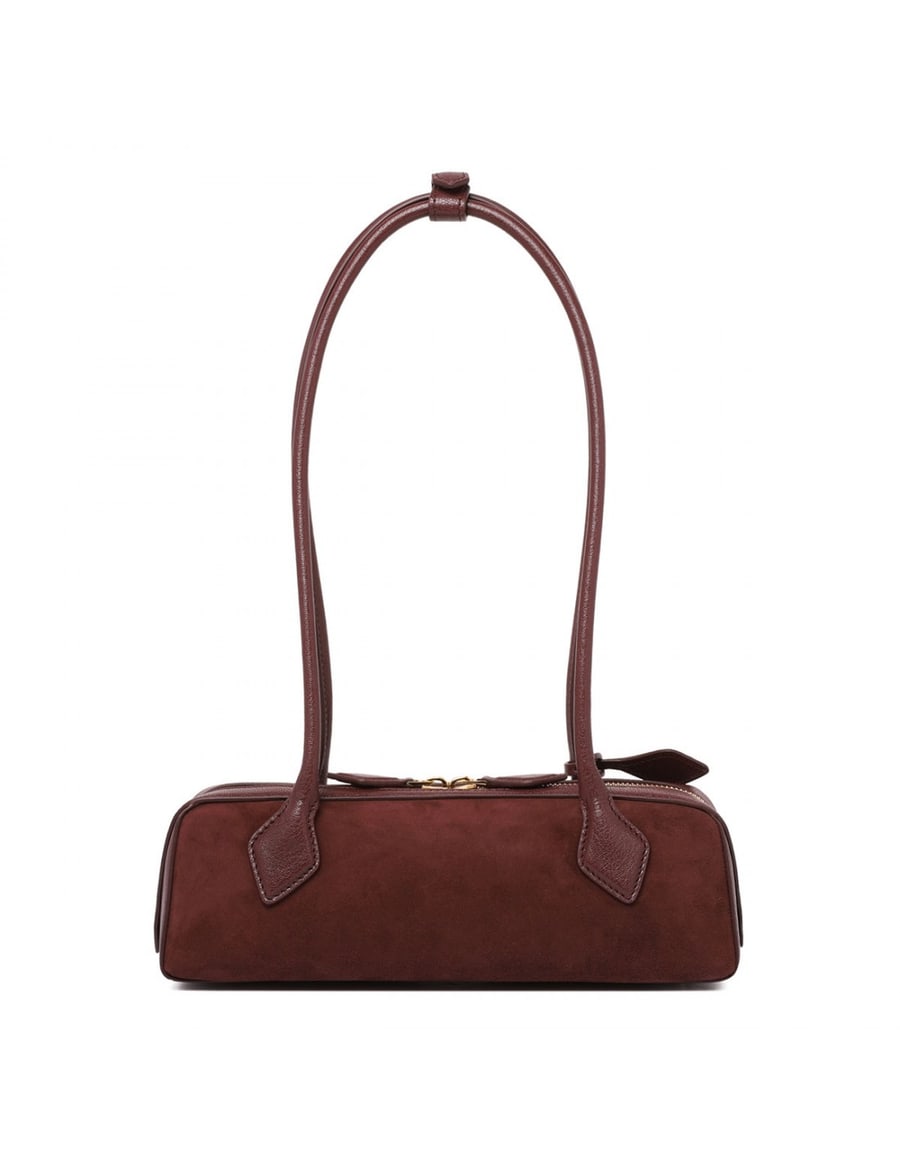 Alaïa Le Teckel small suede bag, view 4