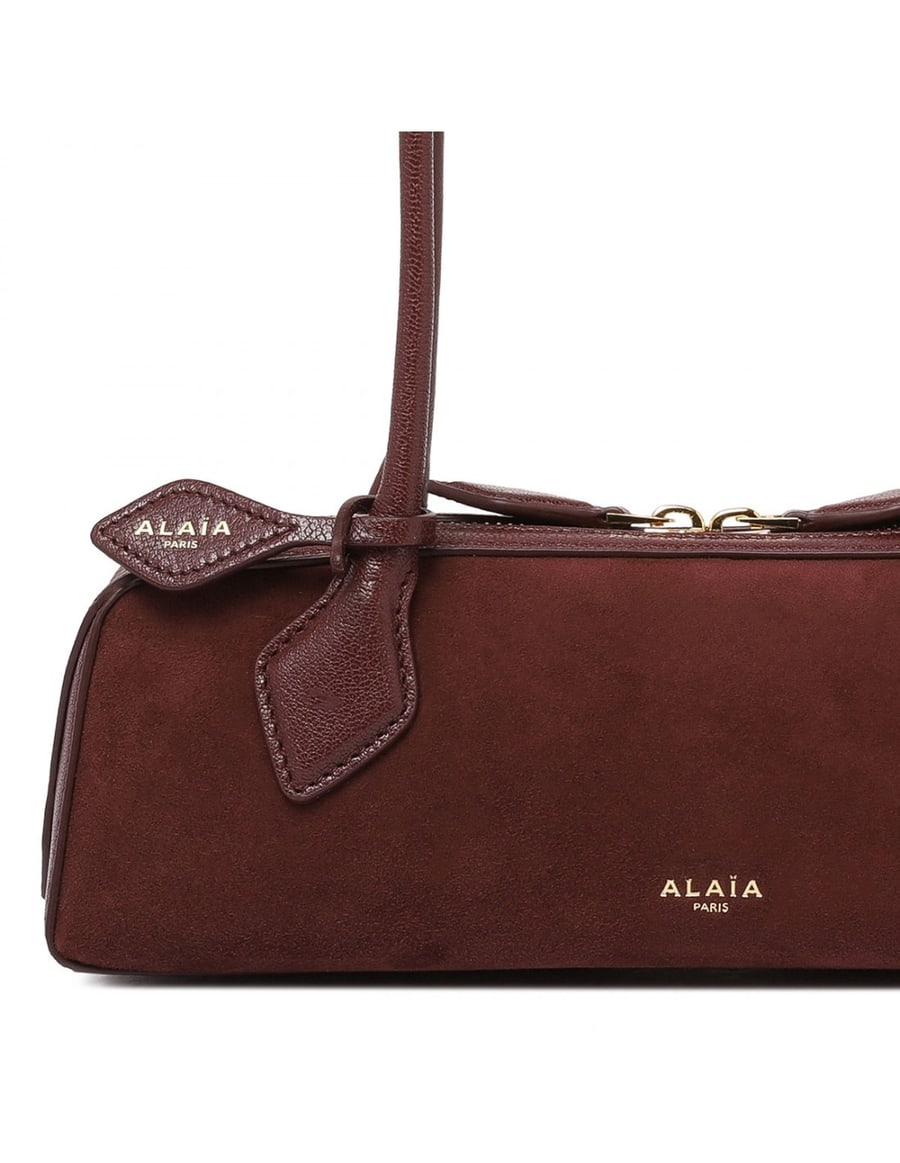 Alaïa Le Teckel small suede bag, view 5