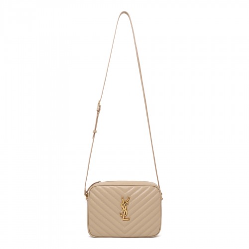 Saint Laurent Lou dark beige camera bag