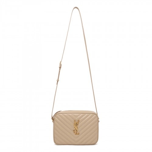 Saint Laurent Lou dark beige camera bag
