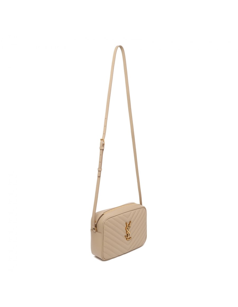 Saint Laurent Lou dark beige camera bag, view 3