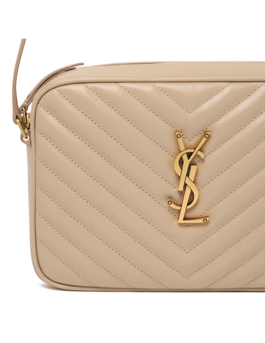 Saint Laurent Lou dark beige camera bag, view 5