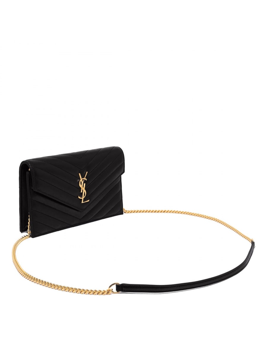 Saint Laurent Cassandre envelope chain pouch, view 3